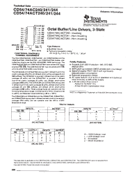 Datasheet CD74AC240 manufacturer TI